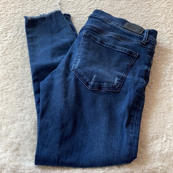 Express jeans ankle legging mid rise denim perfect size 12 - Picture 2 of 10